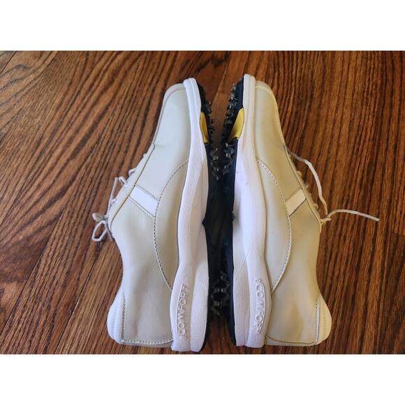 FootJoy eComfort Golf Shoes Women's Beige Spikes 98558 Size 6.5 - Picture 4 of 11